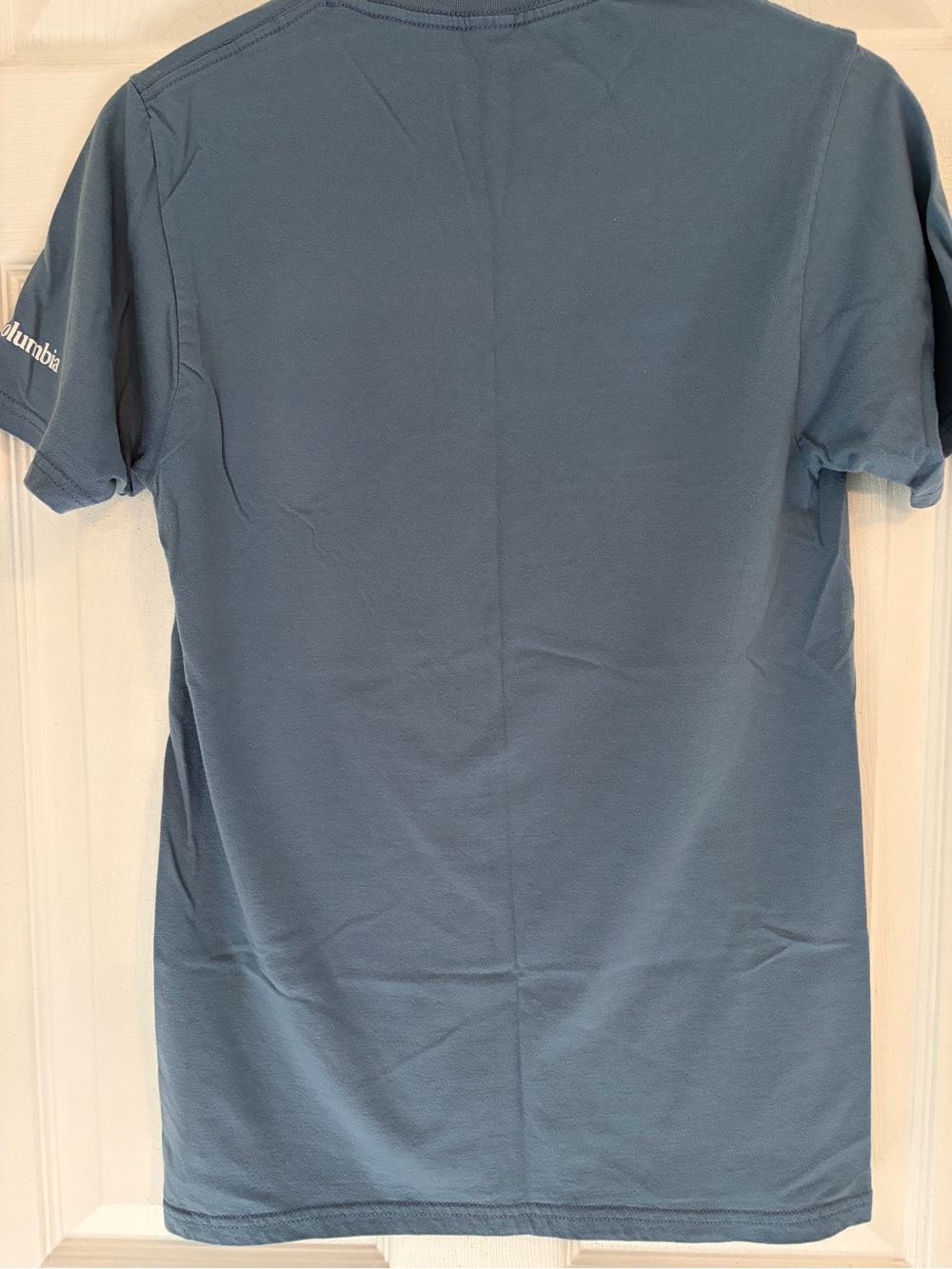 Columbia Retro Mountain Sunset Graphic T Shirt Blue S NWOT - Picture 4 of 4